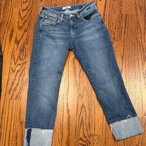 Mavi- Emma-slim Boy Friend Cut- with Raw Hen Sz 26